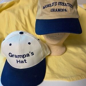 Pregnant? Tell your Dad and FIL with these two grandpa caps. They’ll love it!